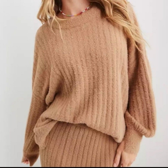 aerie Sweaters - Oversized Chunky Ribbed Sweater Size Small